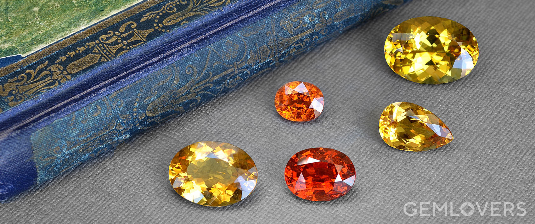 Жёлтые и оранжевые драгоценные и "полудрагоценные" камни